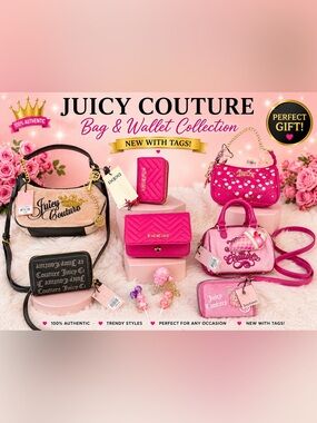 Juicy Couture & Bebe sets and Hello Kitty bag charm lot/bundle